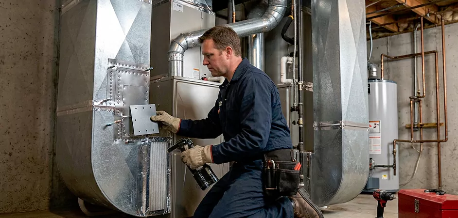 Supply and Return Plenum Repair in North Bergen
