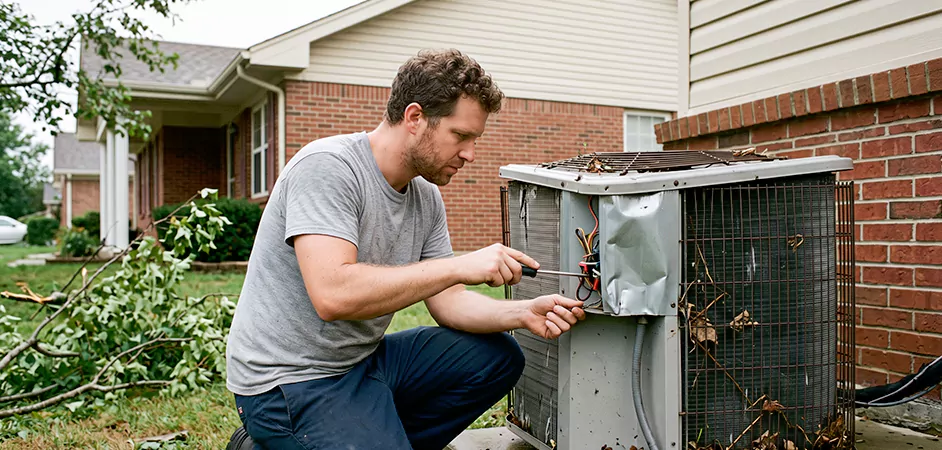 Storm Damage HVAC Restoration in North Bergen