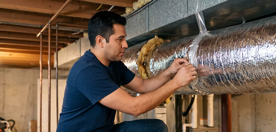 Duct Insulation Upgrade in North Bergen